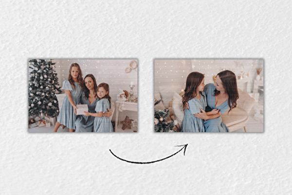 Dwustronny druk na drewnie 45x30 cm z własnego zdjęcia