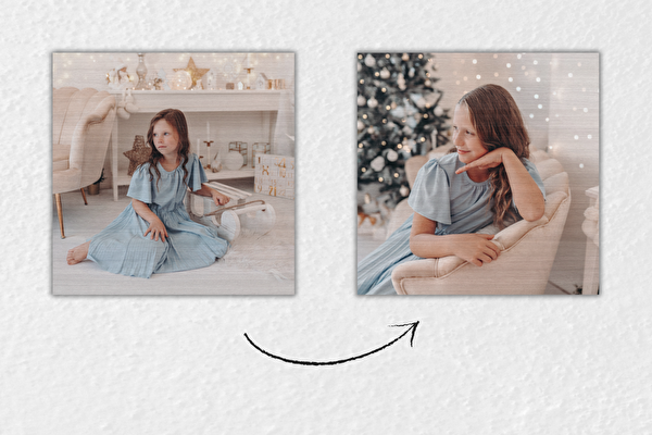 Dwustronny druk na drewnie 40x40 cm z własnego zdjęcia